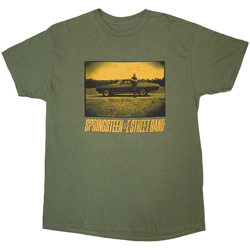 Bruce Springsteen - Tour '23 Sepia Car Herren TShirt - Grün
